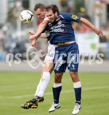 Fussball Regionalliga. SAK gegen Kalsdorf. Aleksandar Kocic, (SAK), David Fink (Kalsdorf). Klagenfurt, 5.9.2014.
Foto: Kuess
---
pressefotos, pressefotografie, kuess, qs, qspictures, sport, bild, bilder, bilddatenbank