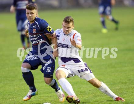 Fussball Regionalliga. SAK gegen Kalsdorf. Rafael Fabian Lerchster, (SAK), Albion Sedoli (Kalsdorf). Klagenfurt, 5.9.2014.
Foto: Kuess
---
pressefotos, pressefotografie, kuess, qs, qspictures, sport, bild, bilder, bilddatenbank