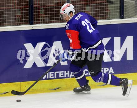 Eishockey. Champions Hockey League VSV gegen Briancon Diables Rouges. Adis Alagic (VSV). Villach, 4.9.2014.
Foto: Kuess 
---
pressefotos, pressefotografie, kuess, qs, qspictures, sport, bild, bilder, bilddatenbank