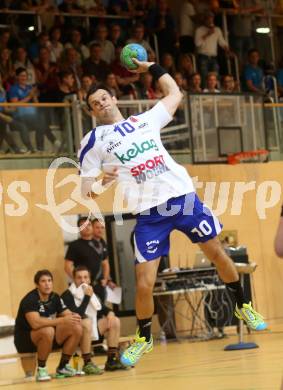 Handball Bundesliga. SC Ferlach gegen HSG Holding Graz. Miro Barisic (Ferlach). Ferlach, 6.9.2014.
Foto: Kuess
---
pressefotos, pressefotografie, kuess, qs, qspictures, sport, bild, bilder, bilddatenbank