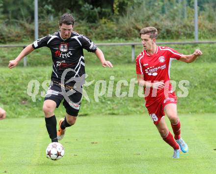 Fussball. Unterliga Ost. Ludmannsdorf gegen Kraig. Markus Partl (Ludmannsdorf), Harald Stark (Kraig).
Ludmannsdorf, 14.9.2014.
Foto: Kuess
---
pressefotos, pressefotografie, kuess, qs, qspictures, sport, bild, bilder, bilddatenbank