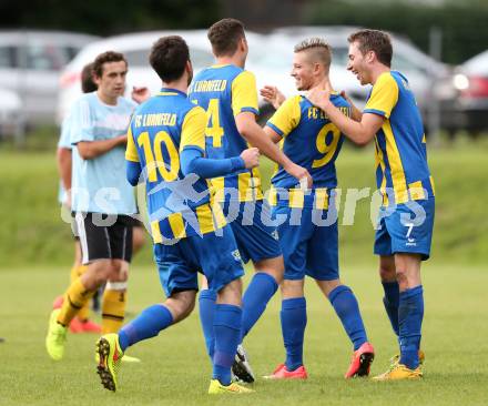 Fussball. 2. Klasse A. Lurnfeld gegen Gitschtal. Torjubel Lurnfeld. Moellbruecke, 13.9.2014.
Foto: Kuess
---
pressefotos, pressefotografie, kuess, qs, qspictures, sport, bild, bilder, bilddatenbank