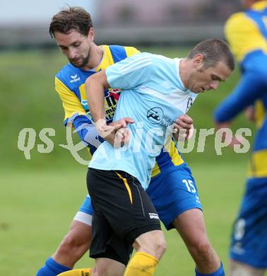 Fussball. 2. Klasse A. Lurnfeld gegen Gitschtal. Martin Goetz, (Lurnfeld), Christian Flaschberger (Gitschtal). Moellbruecke, 13.9.2014.
Foto: Kuess
---
pressefotos, pressefotografie, kuess, qs, qspictures, sport, bild, bilder, bilddatenbank