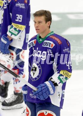 EBEL. Eishockey Bundesliga. EC VSV gegen HC TWK Innsbruck.  Geoff Waugh (VSV). Villach, am 19.9.2014.
Foto: Kuess 


---
pressefotos, pressefotografie, kuess, qs, qspictures, sport, bild, bilder, bilddatenbank