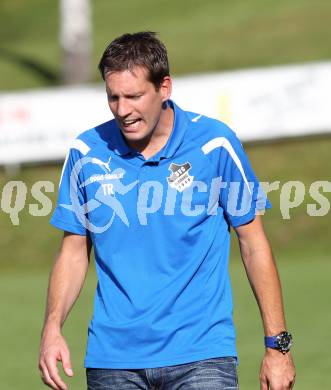 Fussball. Kaerntner Liga. Koettmannsdorf gegen Bleiburg. Trainer Christian Schreiber  (Bleiburg). Koettmannsdorf, 20.9.2014.
Foto: Kuess
---
pressefotos, pressefotografie, kuess, qs, qspictures, sport, bild, bilder, bilddatenbank