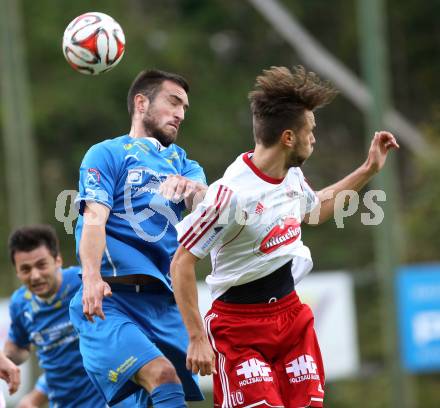 Fussball. Unterliga Ost. Sele Zell gegen Ludmannsdorf. Dragan Juric (Zell), Jure Skafar (Ludmannsdorf). Zell, 21.9.2014.
Foto: Kuess
---
pressefotos, pressefotografie, kuess, qs, qspictures, sport, bild, bilder, bilddatenbank