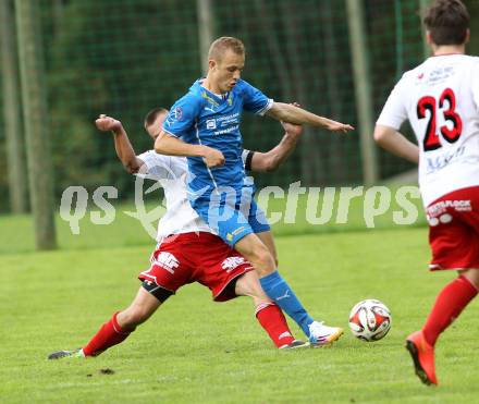 Fussball. Unterliga Ost. Sele Zell gegen Ludmannsdorf. Zan Kramar (Zell), Gerfried Einspieler (Ludmannsdorf). Zell, 21.9.2014.
Foto: Kuess
---
pressefotos, pressefotografie, kuess, qs, qspictures, sport, bild, bilder, bilddatenbank