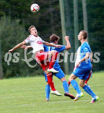 Fussball. Unterliga Ost. Sele Zell gegen Ludmannsdorf. Tomaz Kreutz (Zell), Marcel Quantschnig (Ludmannsdorf). Zell, 21.9.2014.
Foto: Kuess
---
pressefotos, pressefotografie, kuess, qs, qspictures, sport, bild, bilder, bilddatenbank