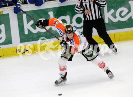 EBEL. Eishockey Bundesliga. EC VSV gegen Moser Medical Graz 99ers.  Kevin Moderer (Graz). Villach, am 19.9.2014.
Foto: Kuess 


---
pressefotos, pressefotografie, kuess, qs, qspictures, sport, bild, bilder, bilddatenbank