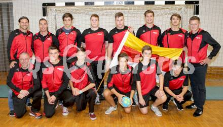 Spiele der Freundschaft. Mannschaftfoto Handball Burschen. Arno Arthofer. Senj, am 20.9.2014.
Foto: Kuess
---
pressefotos, pressefotografie, kuess, qs, qspictures, sport, bild, bilder, bilddatenbank