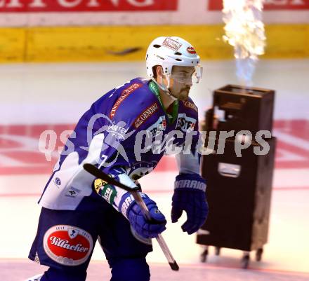 EBEL. Eishockey Bundesliga. EC VSV gegen Moser Medical Graz 99ers.  Klemen Pretnar (VSV). Villach, am 19.9.2014.
Foto: Kuess 


---
pressefotos, pressefotografie, kuess, qs, qspictures, sport, bild, bilder, bilddatenbank