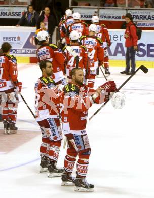 EBEL. Eishockey Bundesliga. KAC gegen EHC LIWEST Linz. Enttaeuscht   (KAC). Klagenfurt, am 25.9.2014.
Foto: Kuess 

---
pressefotos, pressefotografie, kuess, qs, qspictures, sport, bild, bilder, bilddatenbank