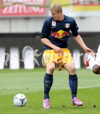 Fussball Bundesliga. RZ Pellets WAC gegen FC Red Bull Salzburg. Martin Hinteregger (Salzburg). Klagenfurt, am 14.9.2014.
Foto: Kuess

---
pressefotos, pressefotografie, kuess, qs, qspictures, sport, bild, bilder, bilddatenbank