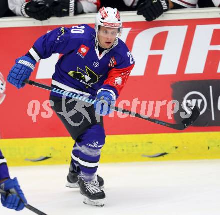 Eishockey. Champions Hockey League VSV gegen Geneve-Servette. Nico Brunner (VSV). Villach, 23.9.2014.
Foto: Kuess 
---
pressefotos, pressefotografie, kuess, qs, qspictures, sport, bild, bilder, bilddatenbank