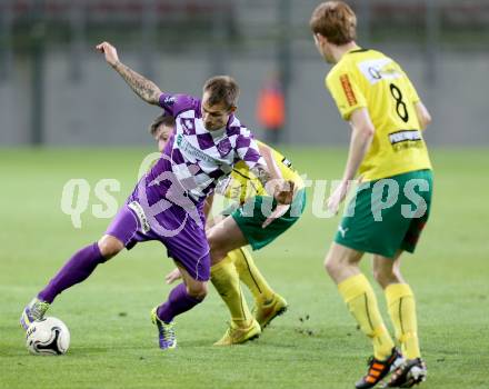 Fussball Regionalliga. SK Austria Klagenfurt gegen Voecklamarkt. Rajko Rep, (Austria Klagenfurt), Stefan Kirnbauer (Voecklamarkt). Klagenfurt, 26.9.2014.
Foto: Kuess
---
pressefotos, pressefotografie, kuess, qs, qspictures, sport, bild, bilder, bilddatenbank