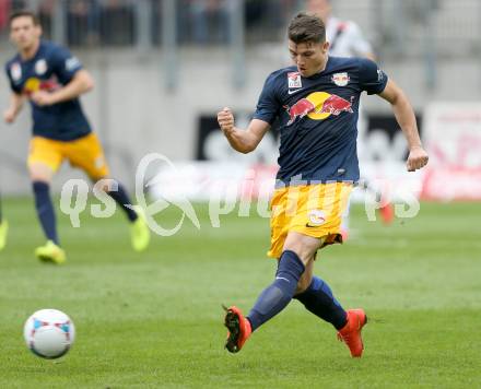 Fussball Bundesliga. RZ Pellets WAC gegen FC Red Bull Salzburg. Marcel Sabitzer (Salzburg). Klagenfurt, am 14.9.2014.
Foto: Kuess

---
pressefotos, pressefotografie, kuess, qs, qspictures, sport, bild, bilder, bilddatenbank