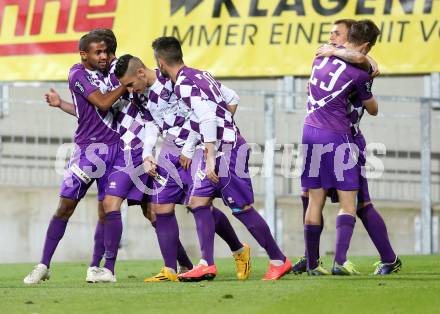 Fussball Regionalliga. SK Austria Klagenfurt gegen Voecklamarkt. Torjubel (Austria Klagenfurt). Klagenfurt, 26.9.2014.
Foto: Kuess
---
pressefotos, pressefotografie, kuess, qs, qspictures, sport, bild, bilder, bilddatenbank