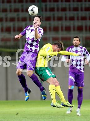 Fussball Regionalliga. SK Austria Klagenfurt gegen Voecklamarkt. Bernd Kager, (Austria Klagenfurt), Jean Diego Moser (Voecklamarkt). Klagenfurt, 26.9.2014.
Foto: Kuess
---
pressefotos, pressefotografie, kuess, qs, qspictures, sport, bild, bilder, bilddatenbank