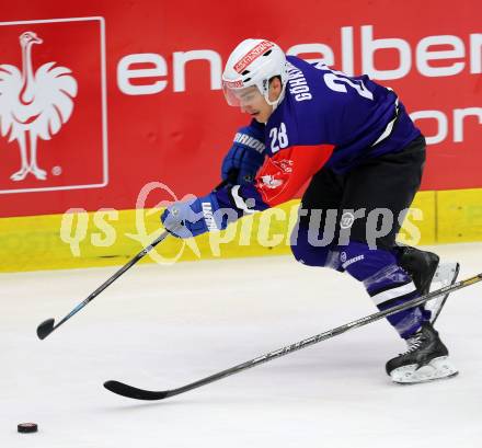 Eishockey. Champions Hockey League VSV gegen Geneve-Servette. Marius Goehringer (VSV). Villach, 23.9.2014.
Foto: Kuess 
---
pressefotos, pressefotografie, kuess, qs, qspictures, sport, bild, bilder, bilddatenbank