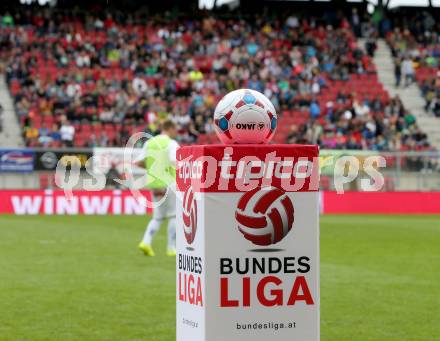 Fussball Bundesliga. RZ Pellets WAC gegen FC Red Bull Salzburg. Feature. Stadion, Fans, Ball. Tipico Bundesliga (WAC). Klagenfurt, am 14.9.2014.
Foto: Kuess

---
pressefotos, pressefotografie, kuess, qs, qspictures, sport, bild, bilder, bilddatenbank