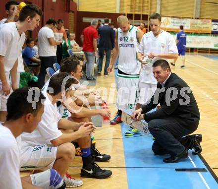 Basketball 2. Bundesliga. KOS Posojilnica Bank Celovec gegen Raiffeisen Radenthein Garnets.  Trainer Predrag Radovic  (KOS). Klagenfurt, am 27.9.2014.
Foto: Kuess
---
pressefotos, pressefotografie, kuess, qs, qspictures, sport, bild, bilder, bilddatenbank