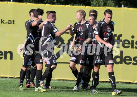 Fussball Unterliga Ost. Woelfnitz gegen Kraig. Torjubel Kraig. Woelfnitz, am 27.9.2014.
Foto: Kuess
---
pressefotos, pressefotografie, kuess, qs, qspictures, sport, bild, bilder, bilddatenbank