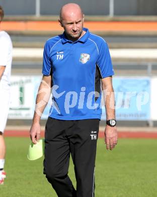 Fussball Regionalliga. RZ Pelets WAC Amateure gegen Vorwaerts Steyr.  Trainer Harald Tatschl (WAC). Wolfsberg, am 28.9.2014.
Foto: Kuess
---
pressefotos, pressefotografie, kuess, qs, qspictures, sport, bild, bilder, bilddatenbank