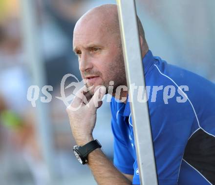 Fussball Regionalliga. RZ Pelets WAC Amateure gegen Vorwaerts Steyr.  Trainer Harald Tatschl (WAC). Wolfsberg, am 28.9.2014.
Foto: Kuess
---
pressefotos, pressefotografie, kuess, qs, qspictures, sport, bild, bilder, bilddatenbank