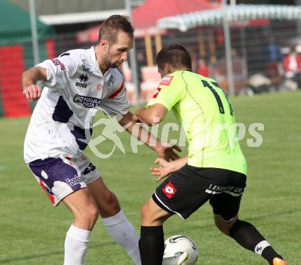 Fussball. Regionalliga. SAK gegen Sturm Graz Amateure. Marjan Kropiunik (SAK), Marco Sebastian Gantschnig (Graz). Klagenfurt, 4.10.2014.
Foto: Kuess
---
pressefotos, pressefotografie, kuess, qs, qspictures, sport, bild, bilder, bilddatenbank