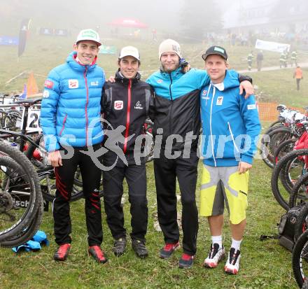 Bergduathlon. Kosiak Loewe. Philipp Orter, Tomaz Druml, Andreas Rapatz, Hanno Douschan. Feistritz im Rosental, am 4.10.2014.
Foto: Kuess
---
pressefotos, pressefotografie, kuess, qs, qspictures, sport, bild, bilder, bilddatenbank