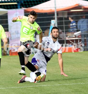 Fussball. Regionalliga. SAK gegen Sturm Graz Amateure. Murat Veliu (SAK), Danijel Klaric (Graz). Klagenfurt, 4.10.2014.
Foto: Kuess
---
pressefotos, pressefotografie, kuess, qs, qspictures, sport, bild, bilder, bilddatenbank