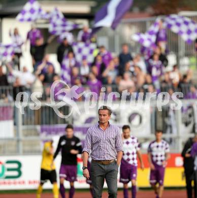 Fussball Regionalliga. RZ Pellets WAC Amateure gegen SK Austria Klagenfurt. Trainer Manfred Bender (Austria Klagenfurt). Wolfsberg, am 5.10.2014.
Foto: Kuess
---
pressefotos, pressefotografie, kuess, qs, qspictures, sport, bild, bilder, bilddatenbank