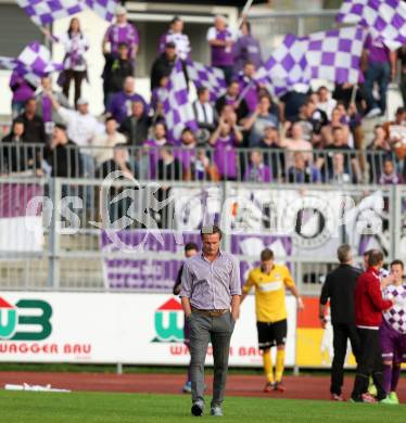 Fussball Regionalliga. RZ Pellets WAC Amateure gegen SK Austria Klagenfurt. Trainer Manfred Bender (Austria Klagenfurt). Wolfsberg, am 5.10.2014.
Foto: Kuess
---
pressefotos, pressefotografie, kuess, qs, qspictures, sport, bild, bilder, bilddatenbank