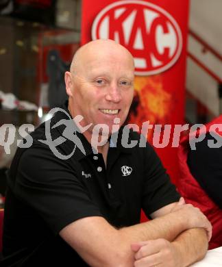 EBEL. Eishockey Bundesliga. Pressekonferenz KAC. Trainer Doug Mason. Klagenfurt, am 7.10.2014.
Foto: Kuess
---
pressefotos, pressefotografie, kuess, qs, qspictures, sport, bild, bilder, bilddatenbank