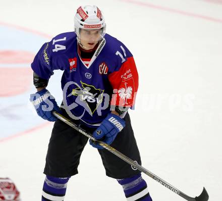 Eishockey. Champions Hockey League VSV gegen Froelunda Gothenburg. Philipp Siutz (VSV). Villach, 7.10.2014.
Foto: Kuess 
---
pressefotos, pressefotografie, kuess, qs, qspictures, sport, bild, bilder, bilddatenbank