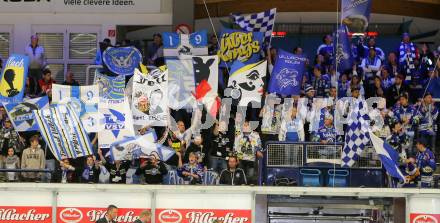 Eishockey. Champions Hockey League VSV gegen Froelunda Gothenburg. Fans (VSV). Villach, 7.10.2014.
Foto: Kuess 
---
pressefotos, pressefotografie, kuess, qs, qspictures, sport, bild, bilder, bilddatenbank