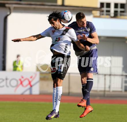 Fussball. Freundschaftsspiel. RZ Pellets WAC gegen Udinese Calcio. Jacobo Maria Ynclan Pajares (WAC), Thomas Heurtaux (Udinese). Villach, 10.10.2014.
Foto: Kuess
---
pressefotos, pressefotografie, kuess, qs, qspictures, sport, bild, bilder, bilddatenbank