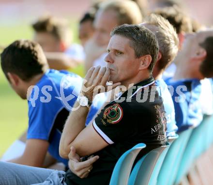 Fussball. Freundschaftsspiel. RZ Pellets WAC gegen Udinese Calcio. Trainer Dietmar Kuehbauer (WAC). Villach, 10.10.2014.
Foto: Kuess
---
pressefotos, pressefotografie, kuess, qs, qspictures, sport, bild, bilder, bilddatenbank