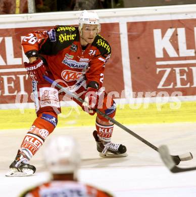 EBEL. Eishockey Bundesliga. KAC gegen UPC Vienna Capitals. Jan Urbas (KAC). Klagenfurt, am 10.10.2014.
Foto: Kuess 

---
pressefotos, pressefotografie, kuess, qs, qspictures, sport, bild, bilder, bilddatenbank