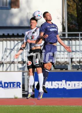 Fussball. Freundschaftsspiel. RZ Pellets WAC gegen Udinese Calcio. Daniel Drescher (WAC), Alexandre Geijo Pazos (Udinese). Villach, 10.10.2014.
Foto: Kuess
---
pressefotos, pressefotografie, kuess, qs, qspictures, sport, bild, bilder, bilddatenbank