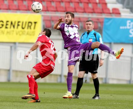 Fussball Regionalliga. SK Austria Klagenfurt gegen Vorwaerts Steyr. Ali Hamdemir, (Austria Klagenfurt), Dragan Dimic (Vorwaerts Steyr). Klagenfurt, 11.10.2014.
Foto: Kuess
---
pressefotos, pressefotografie, kuess, qs, qspictures, sport, bild, bilder, bilddatenbank