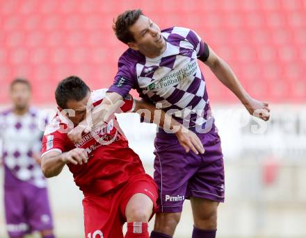 Fussball Regionalliga. SK Austria Klagenfurt gegen Vorwaerts Steyr. Bernd Kager, (Austria Klagenfurt), Rade Djokic (Vorwaerts Steyr). Klagenfurt, 11.10.2014.
Foto: Kuess
---
pressefotos, pressefotografie, kuess, qs, qspictures, sport, bild, bilder, bilddatenbank