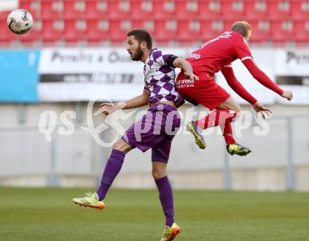 Fussball Regionalliga. SK Austria Klagenfurt gegen Vorwaerts Steyr. Ali Hamdemir, (Austria Klagenfurt), Stefan Graf (Vorwaerts Steyr). Klagenfurt, 11.10.2014.
Foto: Kuess
---
pressefotos, pressefotografie, kuess, qs, qspictures, sport, bild, bilder, bilddatenbank