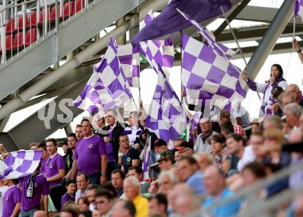 Fussball Regionalliga. SK Austria Klagenfurt gegen Vorwaerts Steyr. Fans (Austria Klagenfurt). Klagenfurt, 11.10.2014.
Foto: Kuess
---
pressefotos, pressefotografie, kuess, qs, qspictures, sport, bild, bilder, bilddatenbank