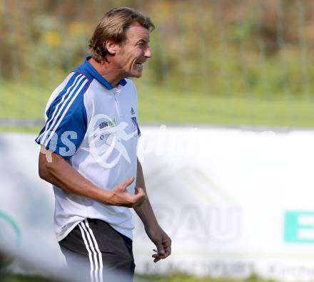 Fussball Kaerntner Liga. Annabichler SV ASV gegen Treibach. Trainer Guido Frank (Treibach) . Klagenfurt, am 12.10.2014.
Foto: Kuess
---
pressefotos, pressefotografie, kuess, qs, qspictures, sport, bild, bilder, bilddatenbank