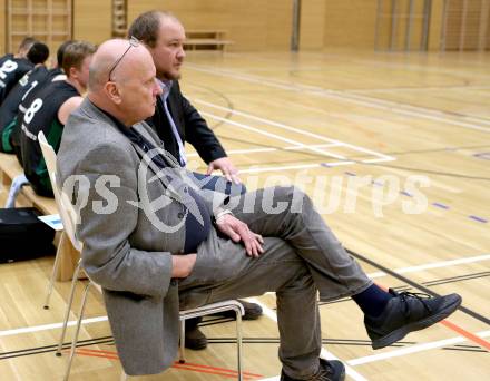 Basketball 2. Bundesliga.  Raiders Villach gegen Basket Flames. Trainer Fritz Miklas (Basket Flames). Villach, 11.10.2014.
Foto: Kuess
---
pressefotos, pressefotografie, kuess, qs, qspictures, sport, bild, bilder, bilddatenbank