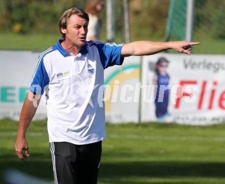 Fussball Kaerntner Liga. Annabichler SV ASV gegen Treibach. Trainer Guido Frank (Treibach) . Klagenfurt, am 12.10.2014.
Foto: Kuess
---
pressefotos, pressefotografie, kuess, qs, qspictures, sport, bild, bilder, bilddatenbank