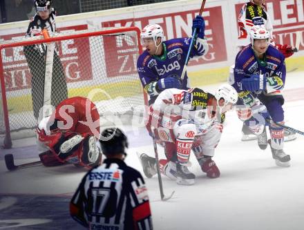 EBEL. Eishockey Bundesliga. EC VSV gegen KAC. Torjubel Brock McBride (VSV). Villach, am 12.10.2014.
Foto: Kuess 


---
pressefotos, pressefotografie, kuess, qs, qspictures, sport, bild, bilder, bilddatenbank