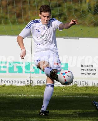 Fussball Kaerntner Liga. Annabichler SV ASV gegen Treibach. Hanno Ulrich Wachernig  (Treibach) . Klagenfurt, am 12.10.2014.
Foto: Kuess
---
pressefotos, pressefotografie, kuess, qs, qspictures, sport, bild, bilder, bilddatenbank