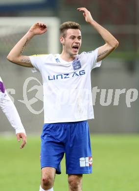 Fussball Regionalliga. SK Austria Klagenfurt gegen BW Linz. Kevin Vaschauner  (Linz). Klagenfurt, am 17.10.2014.
Foto: Kuess
---
pressefotos, pressefotografie, kuess, qs, qspictures, sport, bild, bilder, bilddatenbank